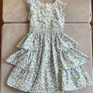 Mini Boden Multicolor Floral Tiered Dress